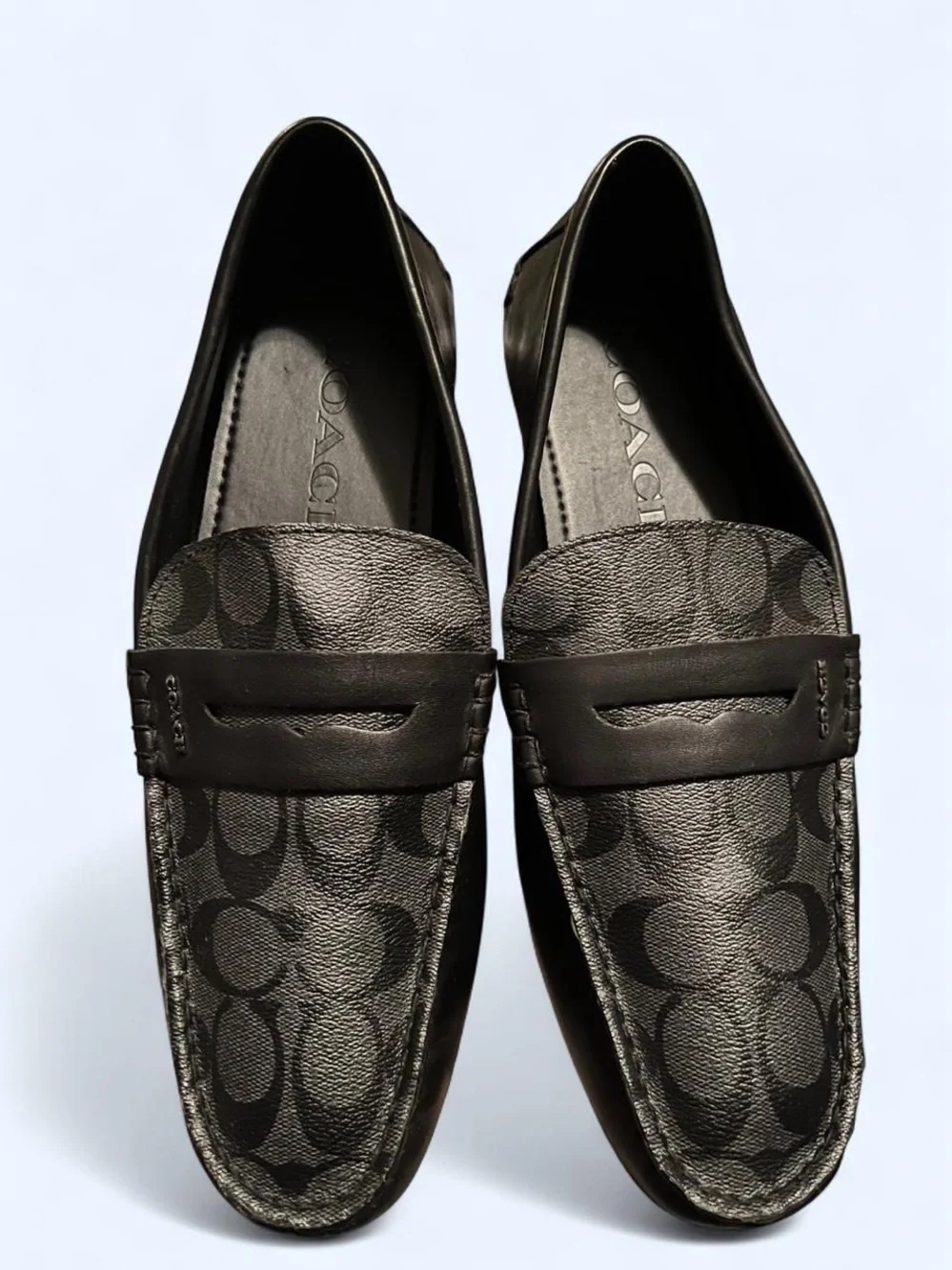 Coach Black Signature Men’s Penny Loafers